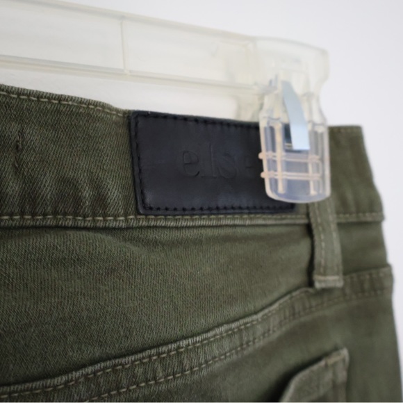 Army Green ELSE Ankle Skinny Jeans Size 26 - Picture 4 of 5